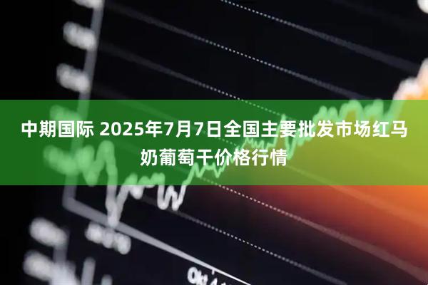 中期国际 2025年7月7日全国主要批发市场红马奶葡萄干价格行情